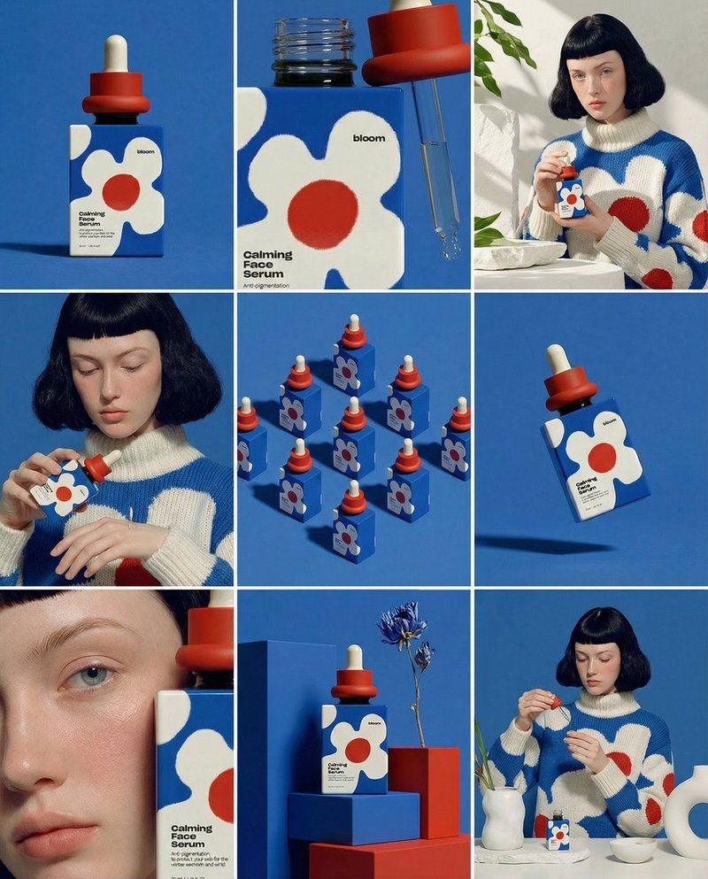 Create ONE final image. 

A clean 3×3 [ratio] storyboard grid with nin…