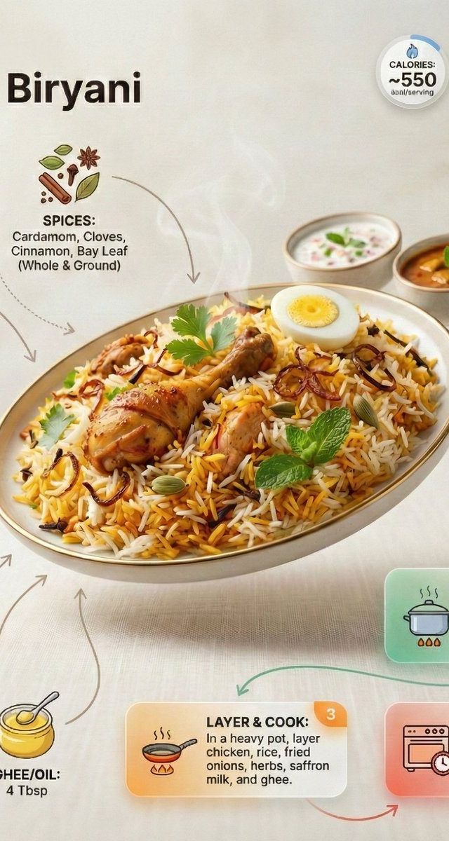 Ultra-clean modern recipe infographic. Showcase briy