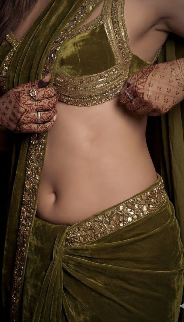 A detailed, high-fashion studio photograph of a woma